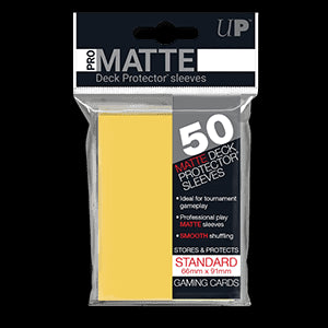 50 Ultra Pro Pro-Matte Sleeves (Yellow)