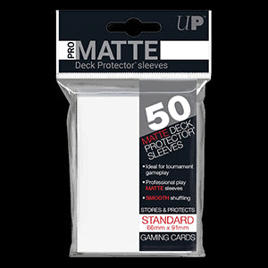 50 Ultra Pro Pro-Matte Sleeves (White)