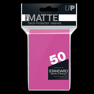 50 Ultra Pro Pro-Matte Sleeves (Bright Pink)