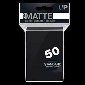 50 Ultra Pro Pro-Matte Sleeves (Black)