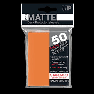 50 Ultra Pro Pro-Matte Sleeves (Orange)