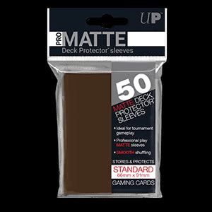 50 Ultra Pro Pro-Matte Sleeves (Brown)