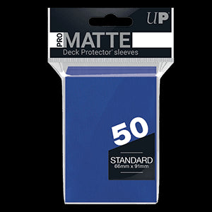 50 Ultra Pro Pro-Matte Sleeves (Blue)