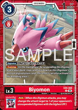 Biyomon (EX9-008) (V.1)⁣ - Versus Monsters⁣ (Uncommon)⁣ [008]