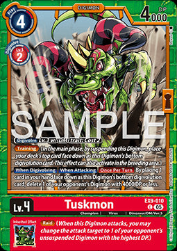 Tuskmon (EX9-010) (V.1)⁣ - Versus Monsters⁣ (Common)⁣ [010]