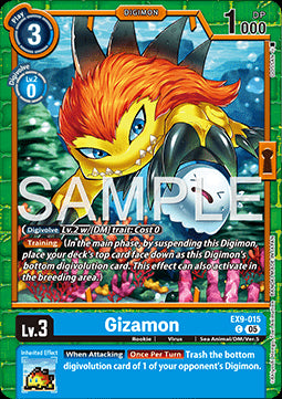 Gizamon (EX9-015) (V.1)⁣ - Versus Monsters⁣ (Common)⁣ [015]