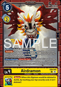 Airdramon (EX9-025) (V.1)⁣ - Versus Monsters⁣ (Uncommon)⁣ [025]