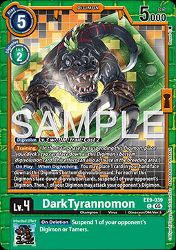 DarkTyrannomon (EX9-039) (V.1)⁣ - Versus Monsters⁣ (Common)⁣ [039]