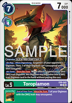 Toropiamon (EX9-042) (V.1)⁣ - Versus Monsters⁣ (Common)⁣ [042]