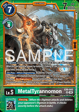 MetalTyrannomon (EX9-043) (V.1)⁣ - Versus Monsters⁣ (Super Rare)⁣ [043]