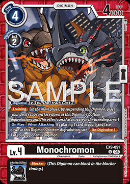 Monochromon (EX9-051) (V.1)⁣ - Versus Monsters⁣ (Uncommon)⁣ [051]