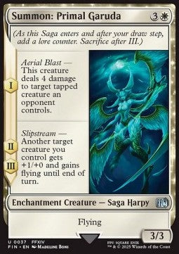 Summon: Primal Garuda⁣ - Magic: The Gathering - FINAL FANTASY⁣ (Uncommon)⁣ [37]