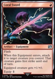 Coral Sword⁣ - Magic: The Gathering - FINAL FANTASY⁣ (Uncommon)⁣ [134]