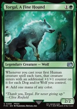 Torgal, A Fine Hound⁣ - Magic: The Gathering - FINAL FANTASY⁣ (Uncommon)⁣ [208]