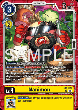Nanimon (EX9-028) (V.1)⁣ - Versus Monsters⁣ (Uncommon)⁣ [028]
