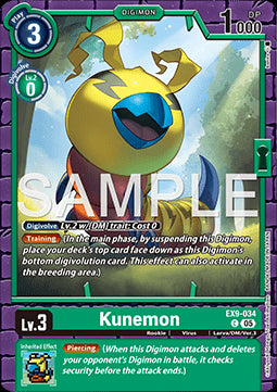 Kunemon (EX9-034) (V.1)⁣ - Versus Monsters⁣ (Common)⁣ [034]