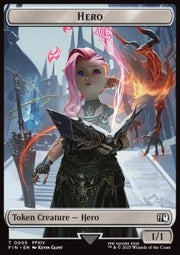 Hero Token (W 1/1) // Treasure Token (V.4)⁣ - Magic: The Gathering - FINAL FANTASY: Tokens⁣ (Token)⁣ [T 5/23]