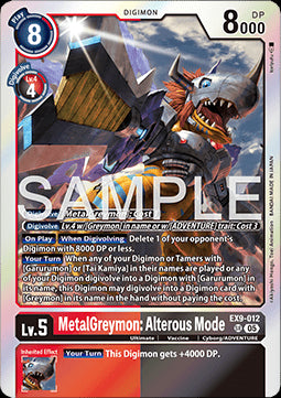MetalGreymon: Alterous Mode (EX9-012) (V.1)⁣ - Versus Monsters⁣ (Super Rare)⁣ [012]