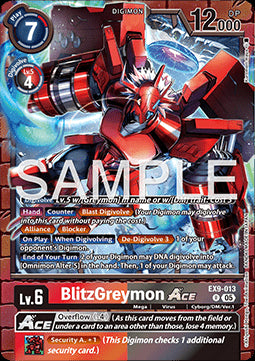 BlitzGreymon Ace (EX9-013) (V.1)⁣ - Versus Monsters⁣ (Rare)⁣ [013]