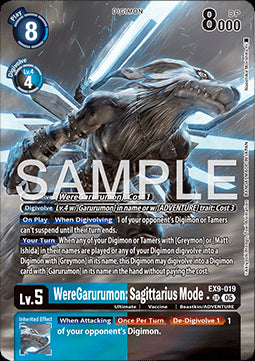 WereGarurumon: Sagittarius Mode (EX9-019) (V.2)⁣ - Versus Monsters⁣ (Alternative Art)⁣ [019]