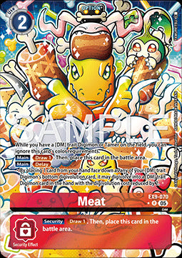 Meat (EX9-070) (V.2)⁣ - Versus Monsters⁣ (Alternative Art)⁣ [070]