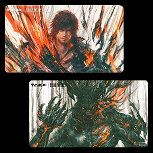 Magic: The Gathering - FINAL FANTASY: "Clive, Ifrit's Dominant // Ifrit, Warden of Inferno" Double-Sided Playmat⁣ - Magic: The Gathering - FINAL FANTASY