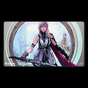 Magic: The Gathering - FINAL FANTASY: "Lightning, Army of One" Stitched Playmat⁣ - Magic: The Gathering - FINAL FANTASY