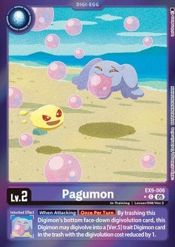 Pagumon (EX9-006) (V.2)⁣ - Versus Monsters⁣ (Alternative Art)⁣ [006]