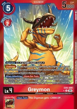 Greymon (EX9-009) (V.2)⁣ - Versus Monsters⁣ (Alternative Art)⁣ [009]