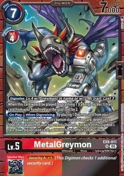 MetalGreymon (EX9-011) (V.1)⁣ - Versus Monsters⁣ (Super Rare)⁣ [011]