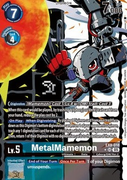MetalMamemon (EX9-018) (V.2)⁣ - Versus Monsters⁣ (Alternative Art)⁣ [018]