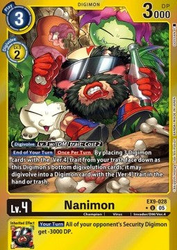 Nanimon (EX9-028) (V.2)⁣ - Versus Monsters⁣ (Alternative Art)⁣ [028]