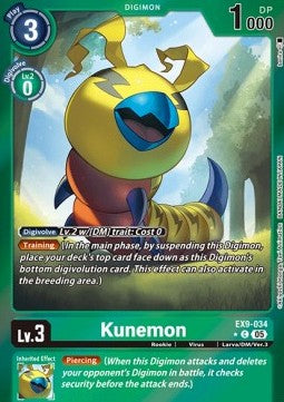 Kunemon (EX9-034) (V.2)⁣ - Versus Monsters⁣ (Alternative Art)⁣ [034]