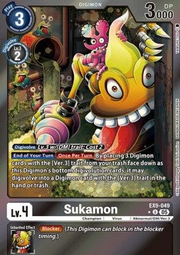 Sukamon (EX9-049) (V.2)⁣ - Versus Monsters⁣ (Alternative Art)⁣ [049]
