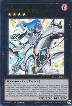 Argostars - Adventurous Arion (V.1 - Ultra Rare)⁣ - Duelist’s Advance⁣ (Ultra Rare)⁣ [045]