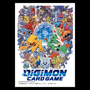 60 Official Card Sleeves 01 "5th Anniversary"⁣ - Digimon Products
