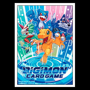 60 Official Card Sleeves 01 "Signs of Digivolution"⁣ - Digimon Products