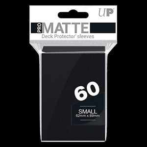 60 Small Ultra Pro PRO-Matte Deck Protector Sleeves (Black)
