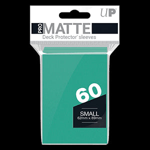 60 Small Ultra Pro PRO-Matte Deck Protector Sleeves (Aqua)