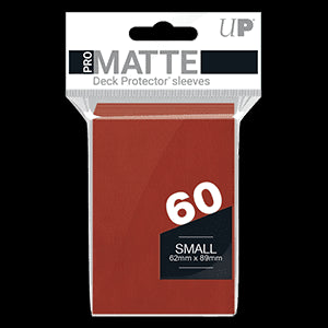 60 Small Ultra Pro PRO-Matte Deck Protector Sleeves (Red)