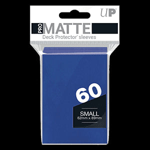 60 Small Ultra Pro PRO-Matte Deck Protector Sleeves (Blue)