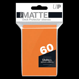 60 Small Ultra Pro PRO-Matte Deck Protector Sleeves (Orange)