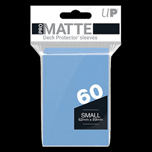 60 Small Ultra Pro PRO-Matte Deck Protector Sleeves (Light Blue)