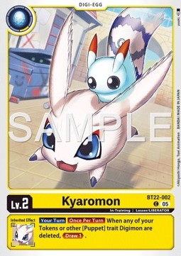 Kyaromon (BT22-002)⁣ - Cyber Eden⁣ (Common)⁣ [002]