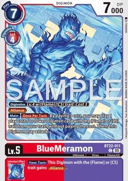 BlueMeramon (BT22-011)⁣ - Cyber Eden⁣ (Common)⁣ [011]