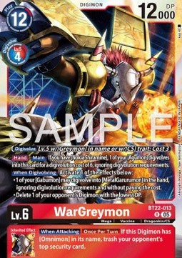 WarGreymon (BT22-013)⁣ - Cyber Eden⁣ (Rare)⁣ [013]