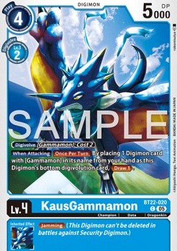 KausGammamon (BT22-020)⁣ - Cyber Eden⁣ (Common)⁣ [020]