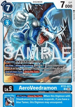 AeroVeedramon (BT22-023)⁣ - Cyber Eden⁣ (Uncommon)⁣ [023]