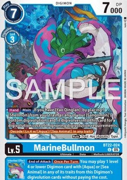 MarineBullmon (BT22-024)⁣ - Cyber Eden⁣ (Uncommon)⁣ [024]
