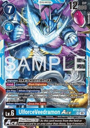UlforceVeedramon Ace (BT22-025) (V.1)⁣ - Cyber Eden⁣ (Super Rare)⁣ [025]